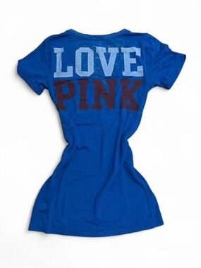 🐾Y2K 2000s summer July 4th PINK Victoria’s Secret tee🐾